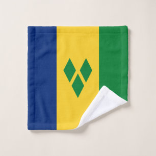 Saint Vincent and the Grenadines Flag Vincy Bath Towel Set
