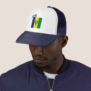Saint Vincent and the Grenadines Flag Vincy Trucker Hat