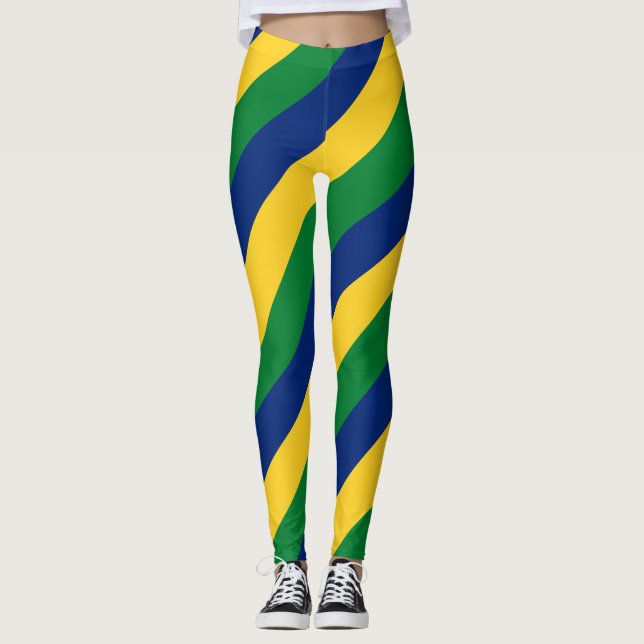 Saint Vincent and the Grenadines National Flag Leg Leggings (Front)