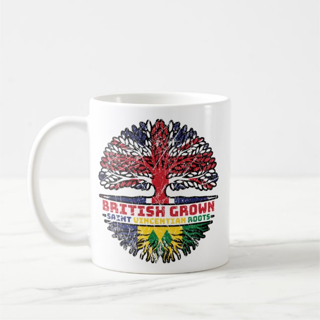 Saint Vincent and the Grenadines Saint Vincentian Coffee Mug (Left)
