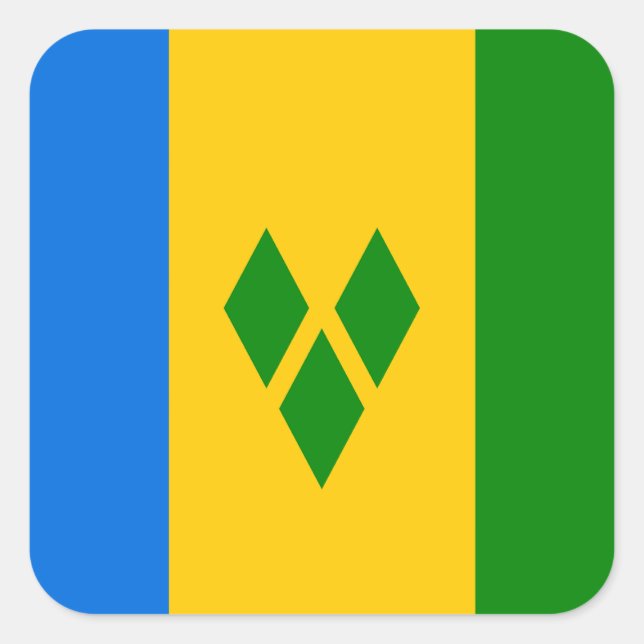 Saint Vincent and the Grenadines  Square Sticker (Front)