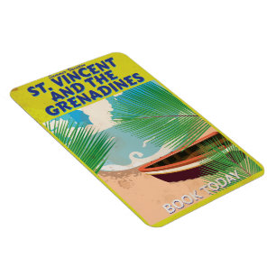 Saint Vincent and the Grenadines Travel Poster Magnet