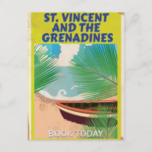 Saint Vincent and the Grenadines Travel Poster Postcard