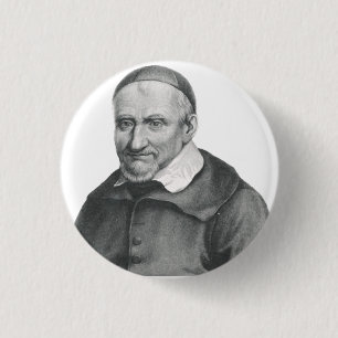 Saint Vincent de Paul Gentle Mercy Art 3 Cm Round Badge