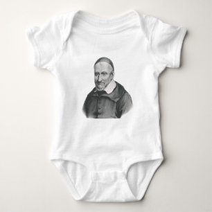 Saint Vincent de Paul Gentle Mercy Art Baby Bodysuit