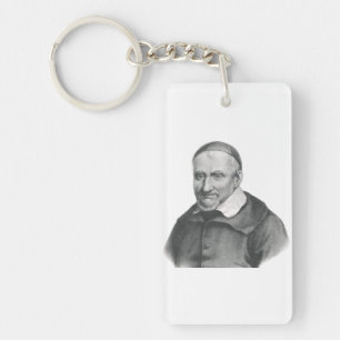 Saint Vincent de Paul Gentle Mercy Art Key Ring