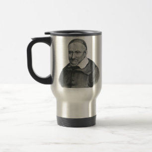 Saint Vincent de Paul Gentle Mercy Art Travel Mug