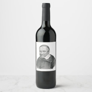 Saint Vincent de Paul Gentle Mercy Art Wine Label