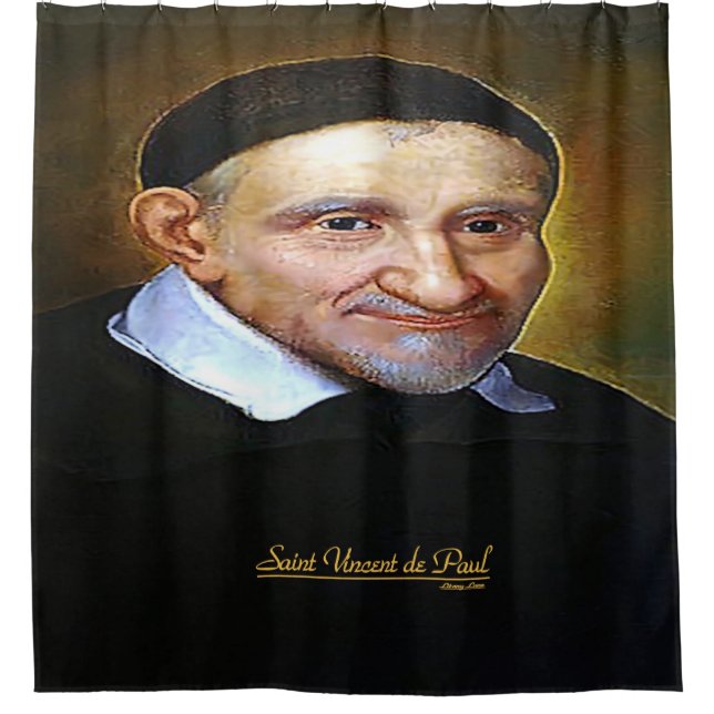 Saint Vincent de Paul Shower Curtain (Front)