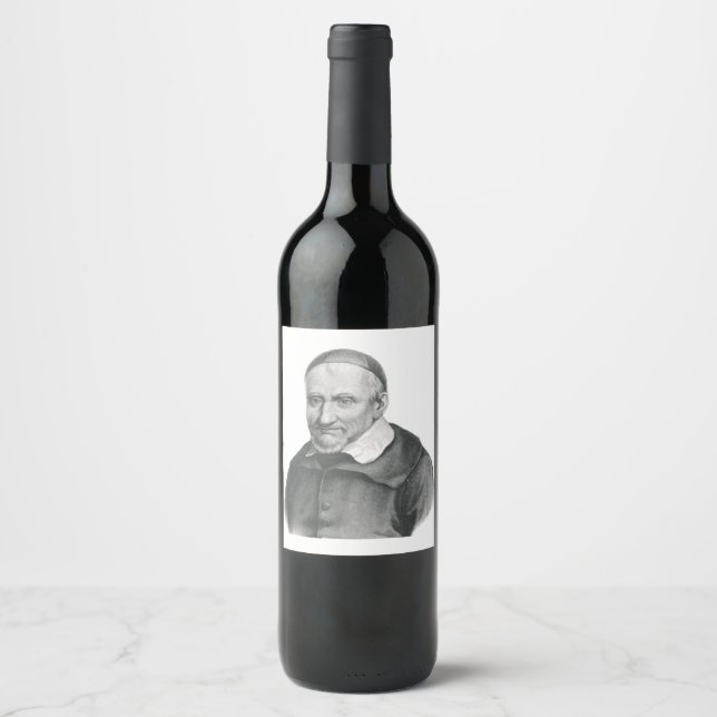 Saint Vincent de Paul Wine Label (Front)