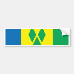 Saint Vincent Flag Bumper Sticker