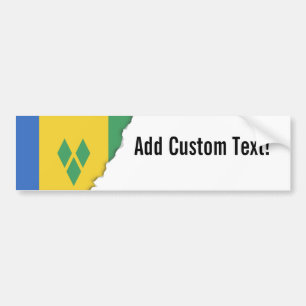Saint Vincent Flag Bumper Sticker