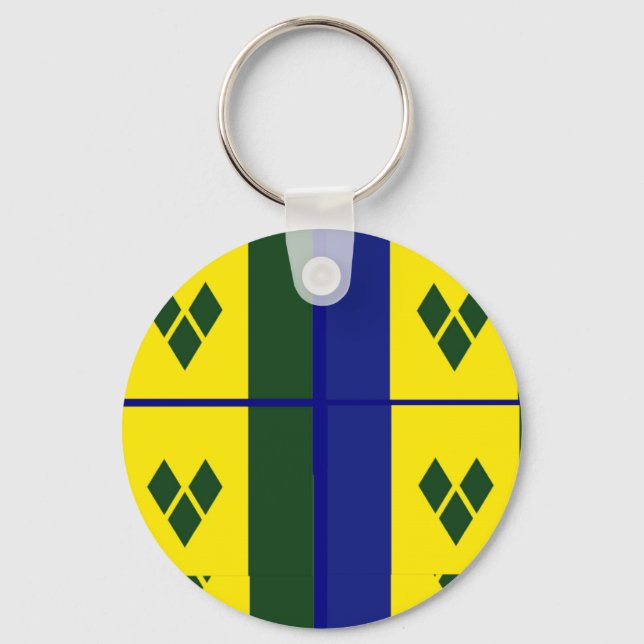 Saint vincent flag key ring (Front)