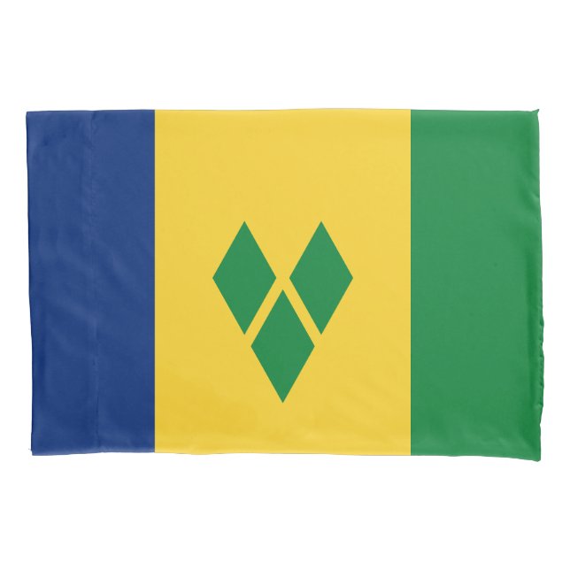 Saint Vincent Flag Pillowcase (Front)