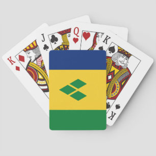 Saint Vincent Flag Playing Cards