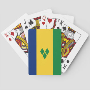 Saint Vincent Flag Playing Cards