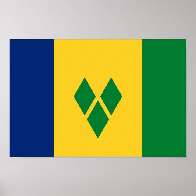 Saint Vincent Flag Poster (Front)