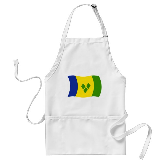 Saint Vincent Grenadines Flag Apron (Front)