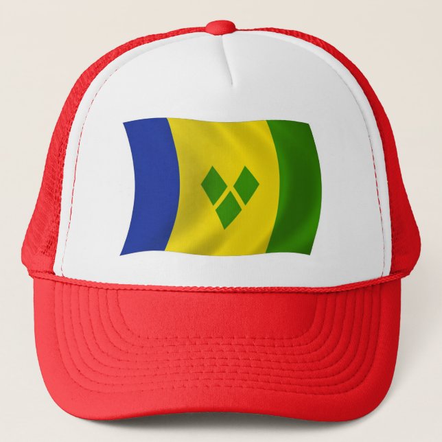 Saint Vincent Grenadines Flag Hat (Front)