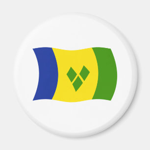 Saint Vincent Grenadines Flag Magnet