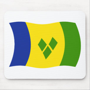 Saint Vincent Grenadines Flag Mousepad