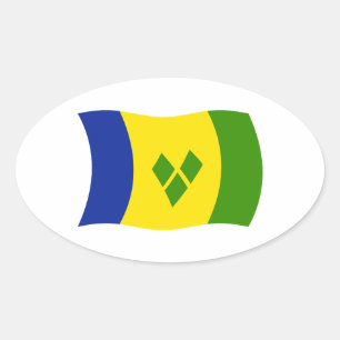 Saint Vincent Grenadines Flag Sticker