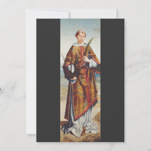 Saint Vincent of Saragossa Martyr Fine Art Invitation