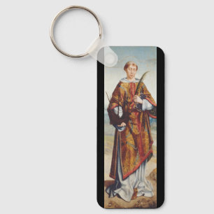 Saint Vincent of Saragossa Martyr Fine Art Key Ring