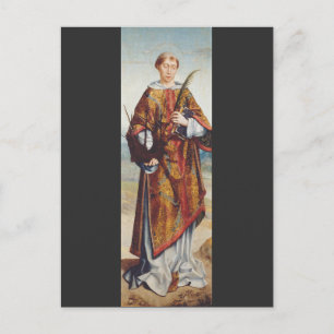 Saint Vincent of Saragossa Martyr Fine Art Postcard