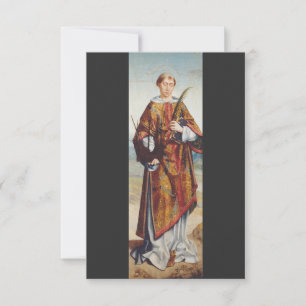 Saint Vincent of Saragossa Martyr Fine Art Thank You Card