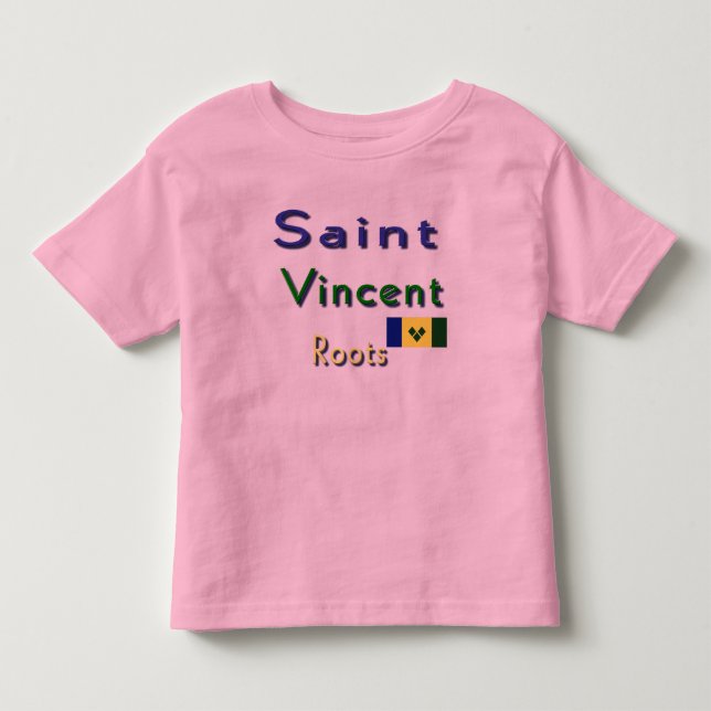 Saint Vincent roots t-shirts (Front)