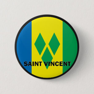 Saint Vincent Roundel quality Flag 6 Cm Round Badge