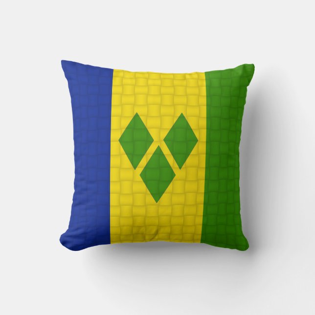 Saint Vincent & The Grenadines flag Cushion (Front)