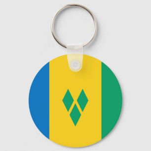Saint Vincent & the Grenadines Flag Key Ring