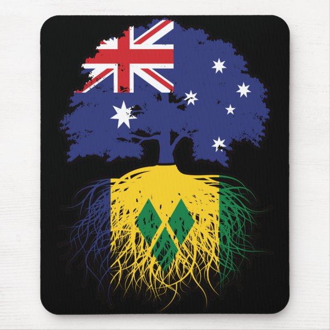 Saint Vincent Vincentian Australian Australia Tree Mouse Mat (Front)