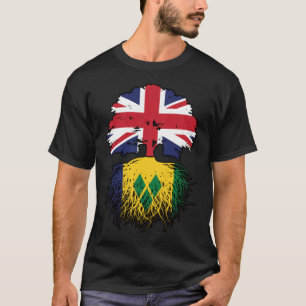 Saint Vincent Vincentian British UK Tree Roots T-Shirt