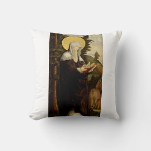 Saint Walpurga Medieval Anglo-Saxon missionary Cushion