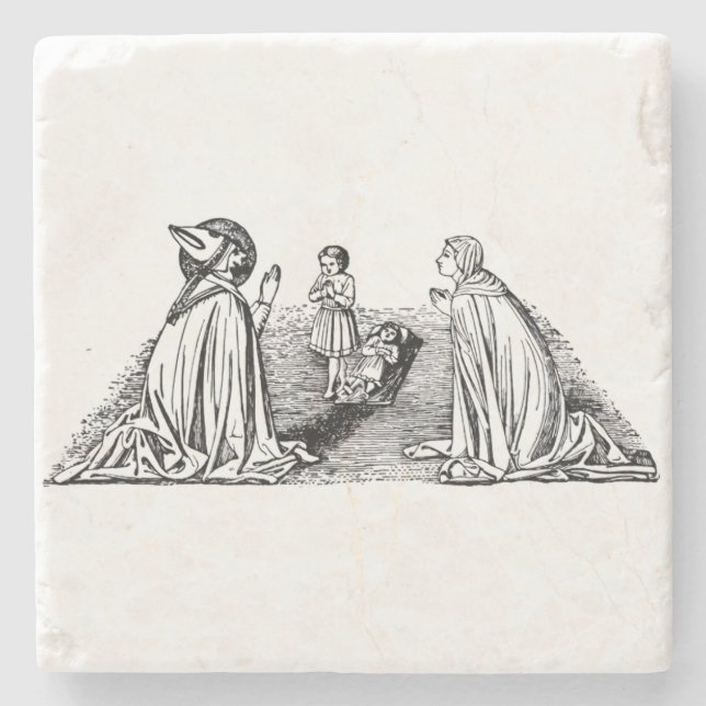 Saint Zenobius of Florence bishop Stone Coaster (Front)