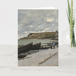 Sainte-Adresse by Monet - Boats Sea Cloudy Sky Card