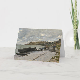 Sainte-Adresse by Monet - Boats Sea Cloudy Sky Card