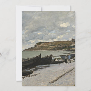 Sainte-Adresse by Monet - Boats Sea Cloudy Sky Card