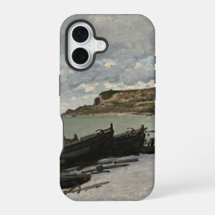 Sainte-Adresse by Monet - Boats Sea Cloudy Sky iPhone 16 Case