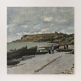 Sainte-Adresse by Monet - Boats Sea Cloudy Sky Jigsaw Puzzle