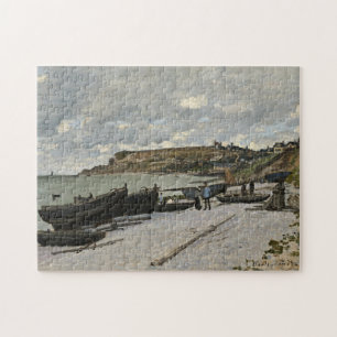 Sainte-Adresse by Monet - Boats Sea Cloudy Sky Jigsaw Puzzle