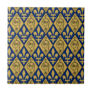 Sainte-Chapelle Fleur de Lys Ceramic Tile