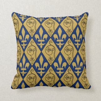 Sainte-Chapelle Fleur de Lys Throw Pillow