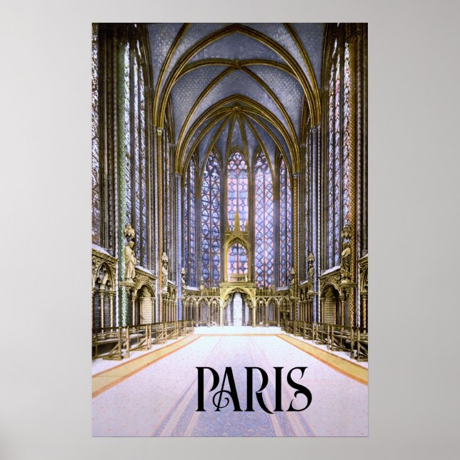 Sainte-Chapelle in Paris (1900) Poster (Front)