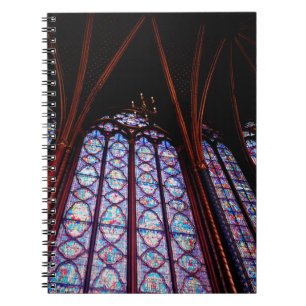 Sainte-Chapelle stained glass in Paris Photo Notebook
