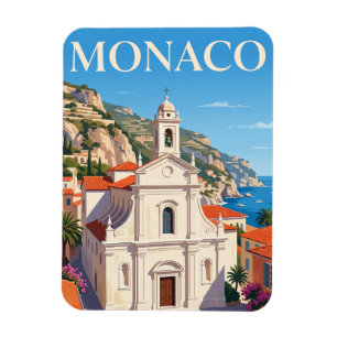 Sainte-Dévote Church Monaco Magnet
