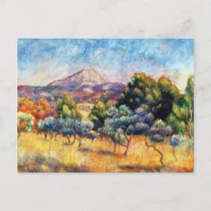 Sainte-Victoire Mountain by Pierre-Auguste Renoir Postcard